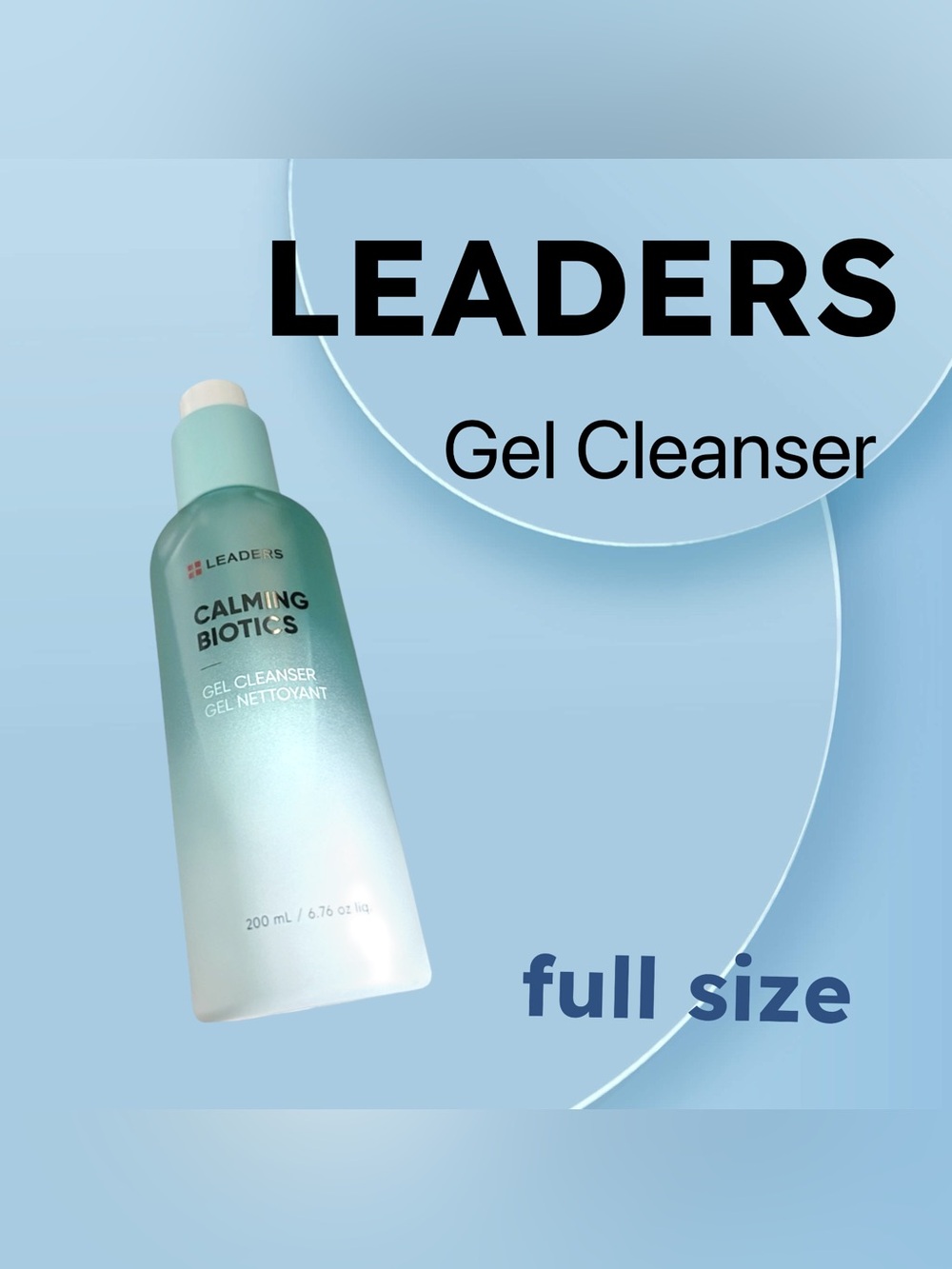 🇰🇷🆕*NWOB* LEADERS | FULL | Soothing & Hydrating Calming Biotics Gel Cleanser